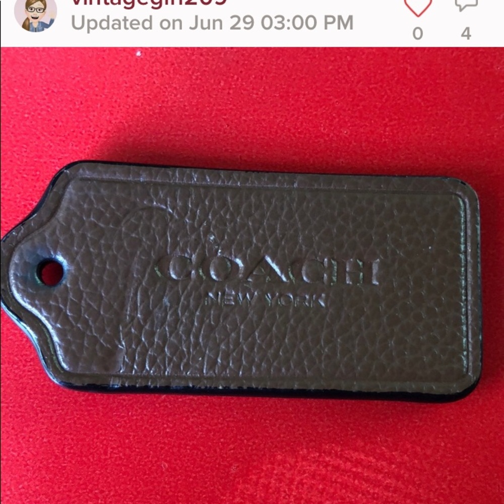COACH replacement hang tag